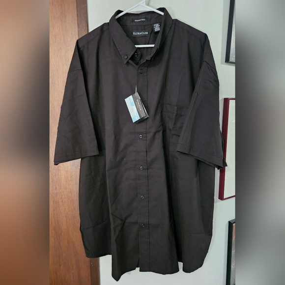 130) Ultra Club Whisper Twill men's black shirt NWT - Picture 2 of 9